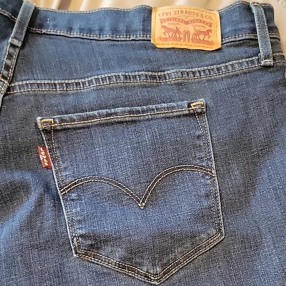 Levi's 311 Shaping Skinny Jeans - Dark Blue - Picture 2 of 3